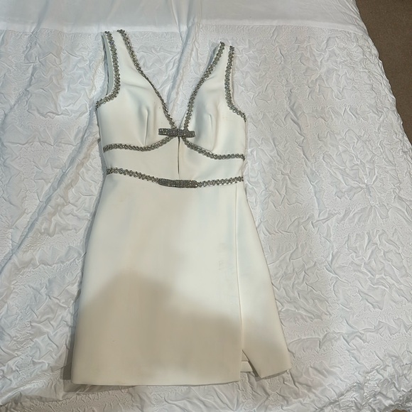 Self-Portrait Dresses & Skirts - Self Portrait White with Rhinestones dress.